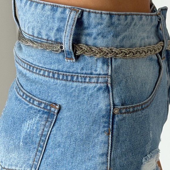 Braided Silver Belt - Picture 9 of 10